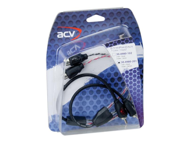 ACV Symphony RCA Y Adapter 2 x Buchse 1 x Stecker