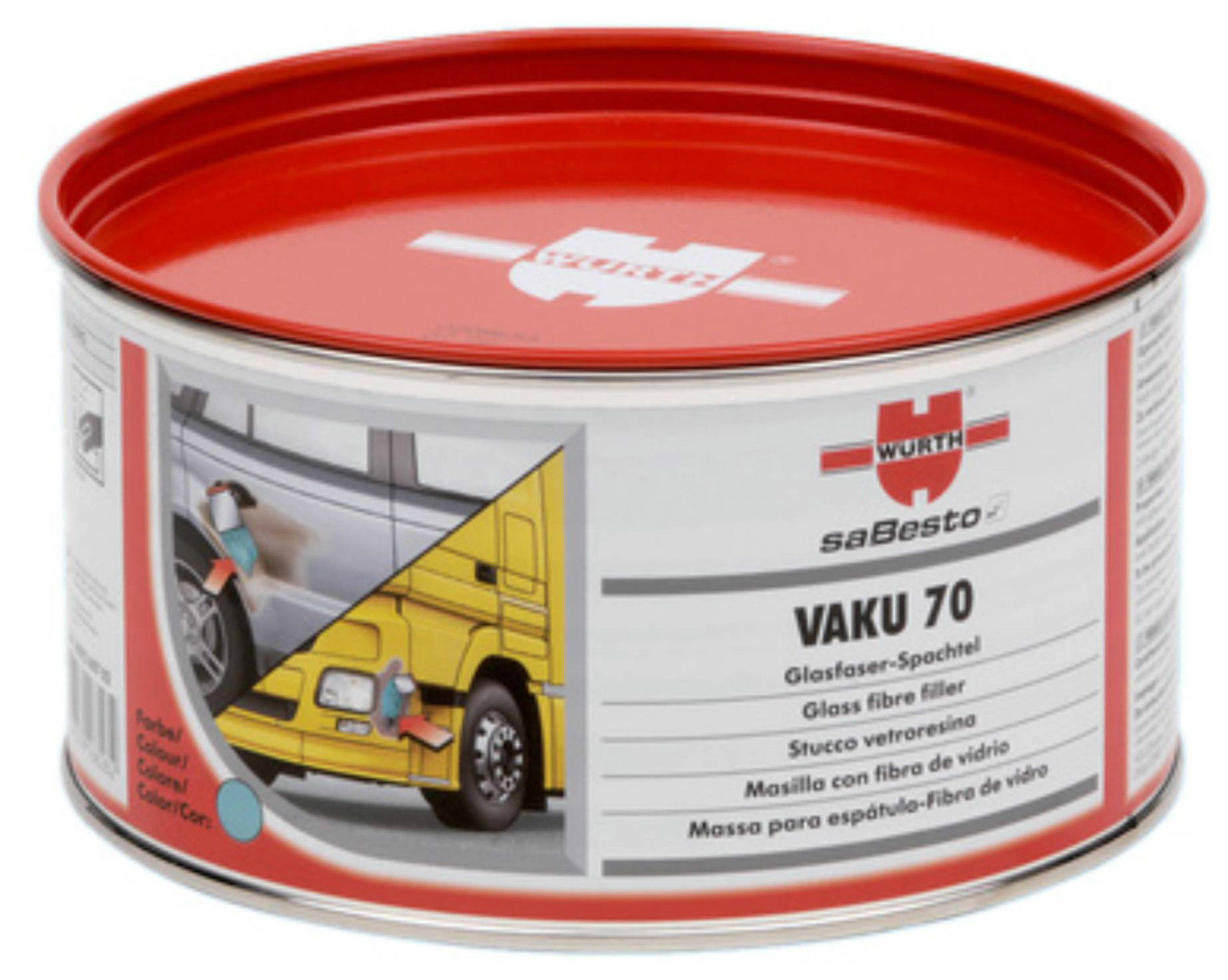 Würth VAKU GF 70 Glasfaser Spachtel