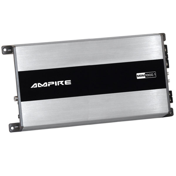 AMPIRE Endstufe, 1x 1000 Watt, Class D mit Basspegelregler