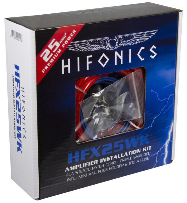 HiFonics HFX25WK 25 qmm Premium Verstärker-Anschluss-Set