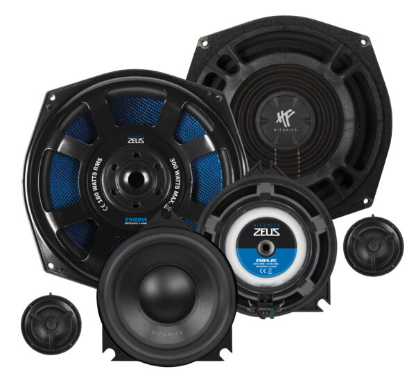 HiFonics ZSB8.3C 10 cm (4") + 20 cm (8") 3-Wege Komponenten-System für BMW/Mini